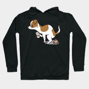 Coffee makes me poop Jack Russell Terrier Hoodie